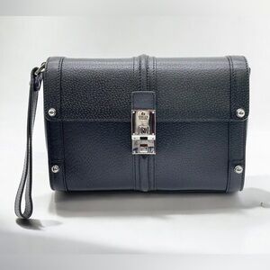 Gucci Second Bag, Clutch Wristlet Black Leather